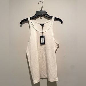 Allbirds Women’s The Ribbed Tank Top Size XL Natural White NWT